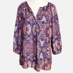 Violet +Claire long sleeved Bohemian Style Blouse